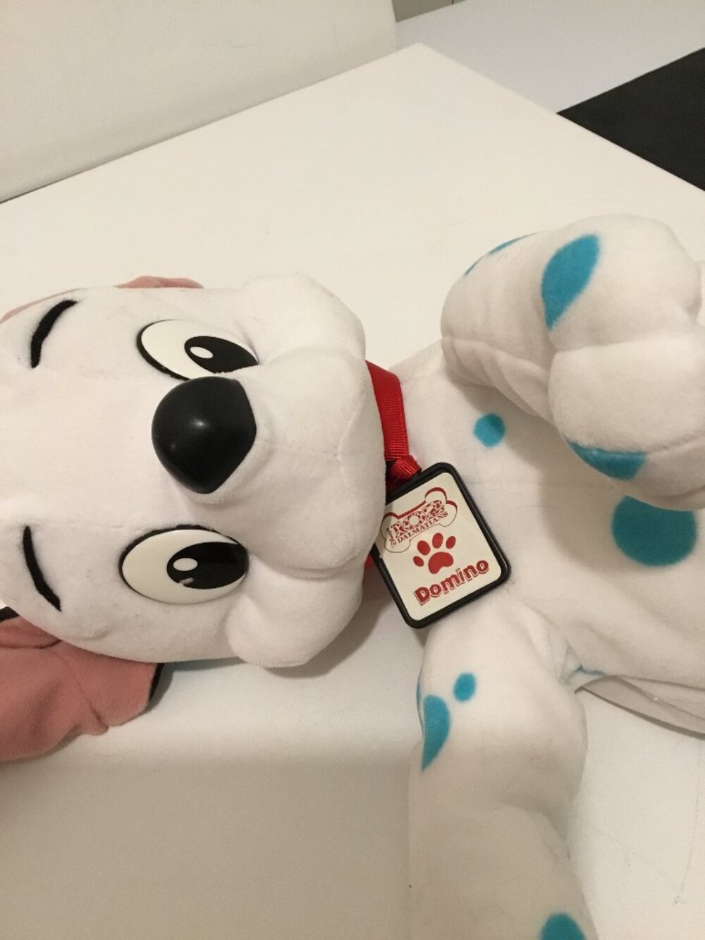 102 Dalmations Domino plush, w/blue spots, 17 " - Rare, Vintage plush - Picture 3 of 7